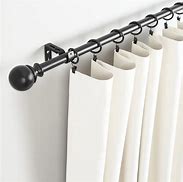 Image result for Black Curtain Rods