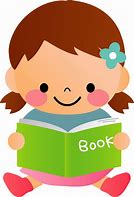 Image result for Cute Clip Art Girl Reading a Book