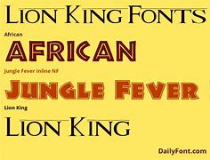 Image result for Happy Birthday Lion King Font