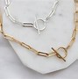 Image result for Paperclip Toggle Necklace