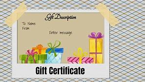Image result for Create My Own Gift Certificate
