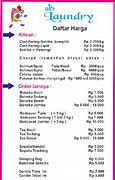 Image result for List Harga Laundry