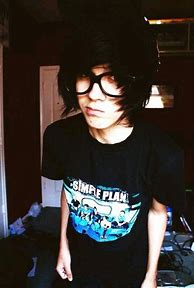 Image result for Emo with Short Hair and Glasses