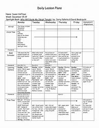 Image result for An Example of Lesson Plan