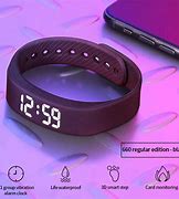 Image result for Step Tracker Watch with Vibration Alarm Bracelet