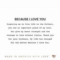 Image result for because_i_love_you