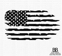 Image result for Black and Gray American Flag SVG