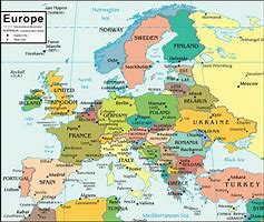 Image result for Detailed Central Europe Map