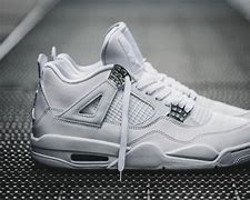 Image result for Full White Jordan 4S