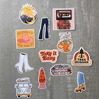 Image result for 70s Aesthetic Stickers