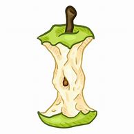 Image result for Green Apple Core Cartoon