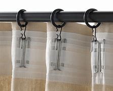Image result for Black Curtain Rings