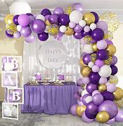 Image result for Happy Wedding Anniversary Purple Balloons