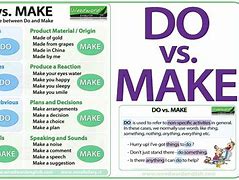 Image result for Make vs Do Expression