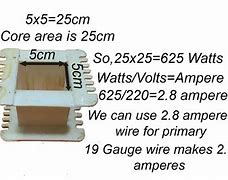 Image result for Wire Size Calculator Transformer