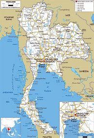 Image result for Detailed Map Thailand