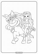 Image result for Cute Anime Girl Princess with Unicorn Coloring Pages