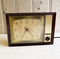 Image result for Vintage Spartus TV. Clock