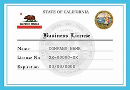 Image result for Business License California
