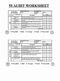 Image result for Printable 5S Checklist