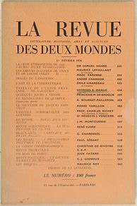 Image result for Revue Des Deux Mondes
