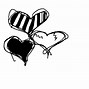Image result for Heart Pattern Black and White