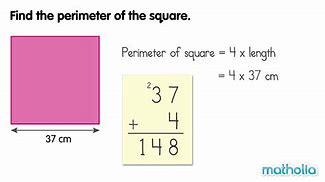 Image result for Perimeter of Square Example