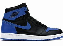 Image result for Air Jordan 1 Mid Dark Blue and Black