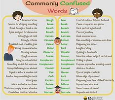 Image result for Common Confusing Words English