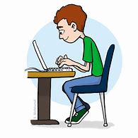 Image result for Cartoon Student On Computer