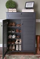 Image result for Hidden Shoe Storage Cabinet