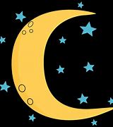 Image result for Crescent Moon and Stars Clip Art