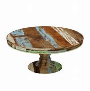 Image result for Rustic Reclaimed Wood Round Dining Table