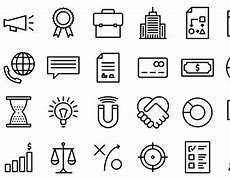 Image result for Black and White Business Icons Vector
