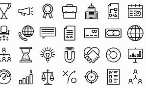 Image result for Business Icons Color White