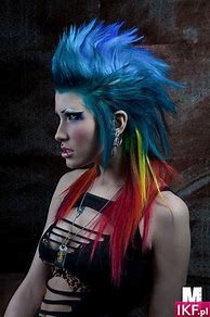 Image result for Punk Girl Rainbow Hair