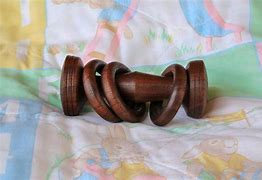 Image result for Handmade Wooden Baby Rattles