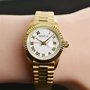Image result for Geneva Gold Watches for Women