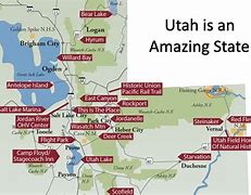 Image result for Utah Tourist Attractions Map