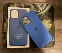 Image result for iPhone 12 Pro Gold with Blue Case