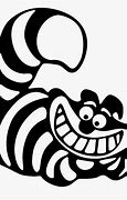 Image result for Cheshire Cat Grin Black and White