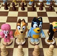 Image result for Bluey Chess Set
