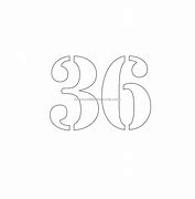 Image result for 36 Number Drawing