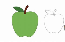 Image result for Green Apple Cartoon Drawing