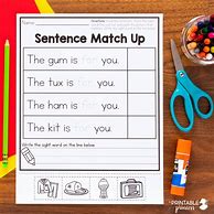 Image result for Kindergarten Sight Word Sentences Worksheets