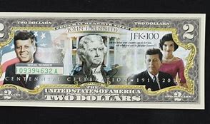 Image result for JFK 2 Dollar Bill