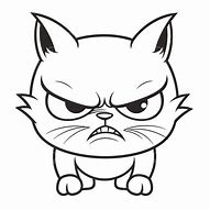 Image result for Angry Cat Doodle