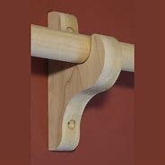Image result for Curtain Rod Support Brackets