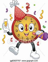 Image result for New Year's Clock Clip Art