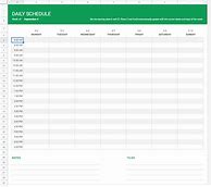 Image result for Daily Schedule Sheet